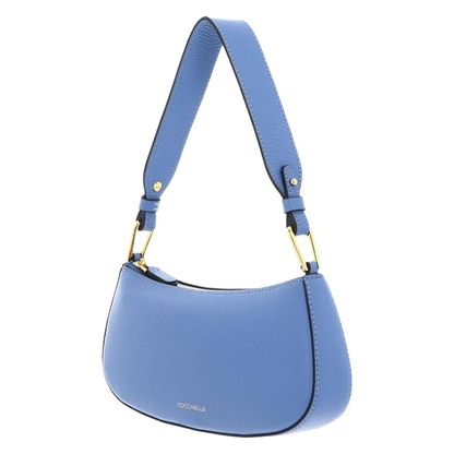 Coccinelle Merveille Leather Shoulder Handbag Azul Blue
