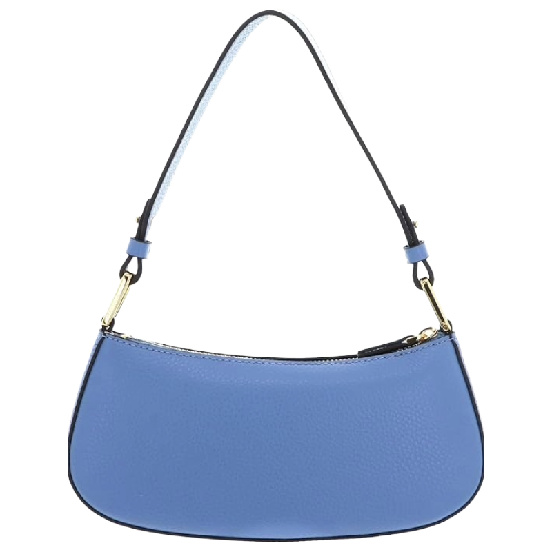 Coccinelle Merveille Leather Shoulder Handbag Azul Blue