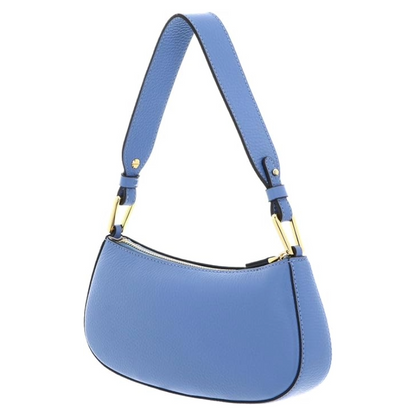 Coccinelle Merveille Leather Shoulder Handbag Azul Blue