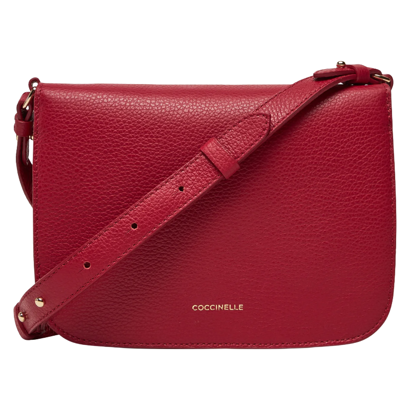 Coccinelle Women's C-Me Leather Handbag Sangria Red