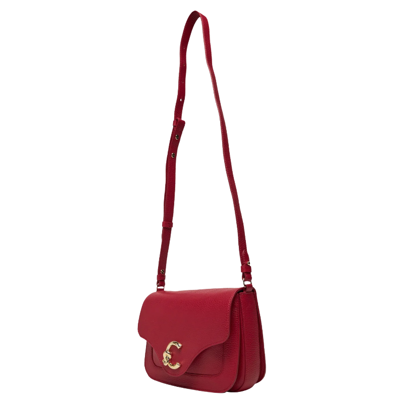 Coccinelle Women's C-Me Leather Handbag Sangria Red