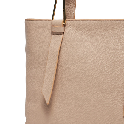 Coccinelle Women's Malory Beige Leather Tote Handbag