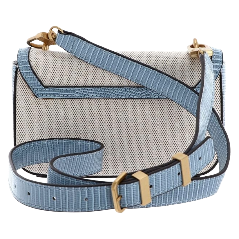 Guess Women's G Status Mini Crossbody Bag Natural / Light Denim Blue