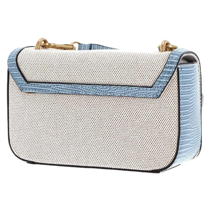 Guess Women's G Status Mini Crossbody Bag Natural / Light Denim Blue
