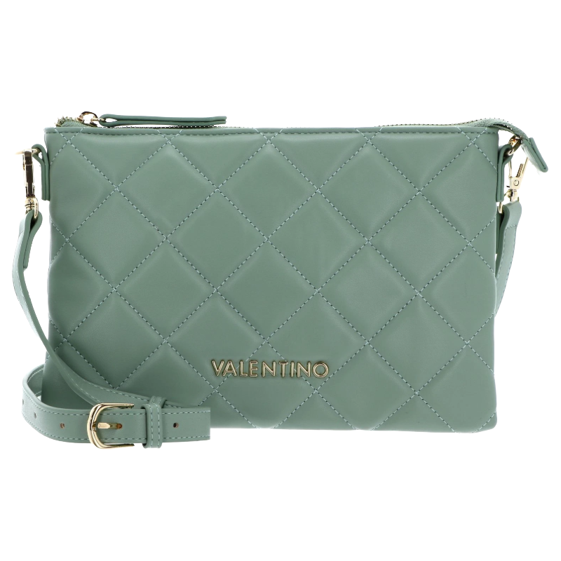 Mario Valentino Ocarina Quilted Pale Green Salvia Crossbody Bag
