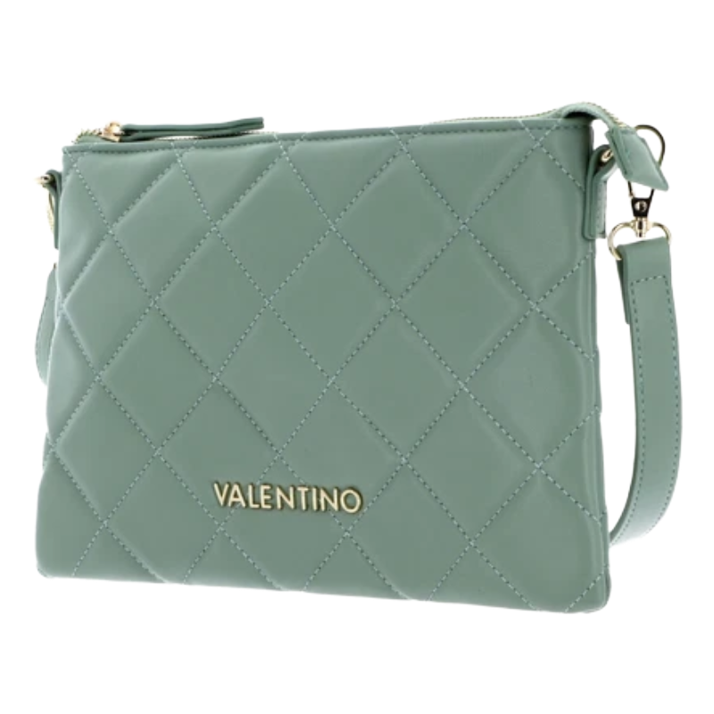 Mario Valentino Ocarina Quilted Pale Green Salvia Crossbody Bag