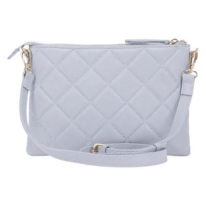 Mario Valentino Ocarina Quilted Pale Blue Crossbody Bag