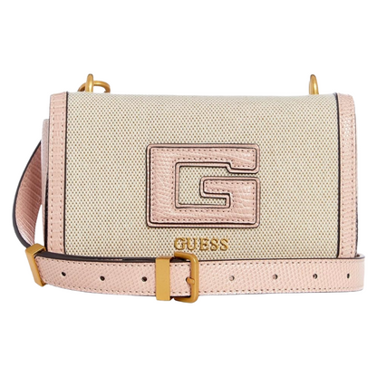 Guess Women's G Status Mini Crossbody Bag Pink / Natural