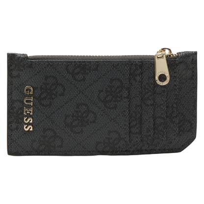 Guess Women's Card Holder Coal Black Logo