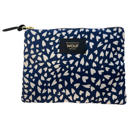 Wouf Hearts Medium Pouch Bag Navy Blue ML240009