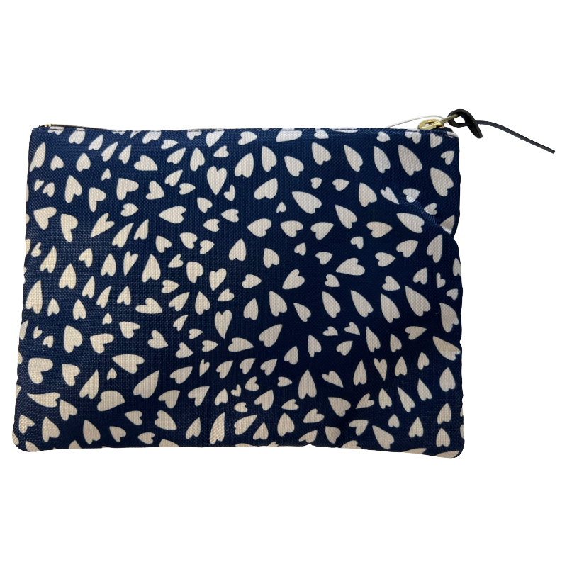 Wouf Hearts Medium Pouch Bag Navy Blue ML240009