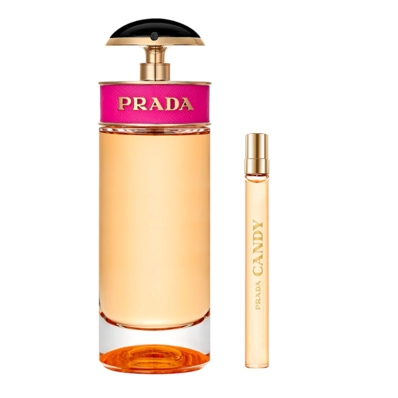 Prada Candy 80ml Eau De Parfum Gift Set With 10ml Travel Spray