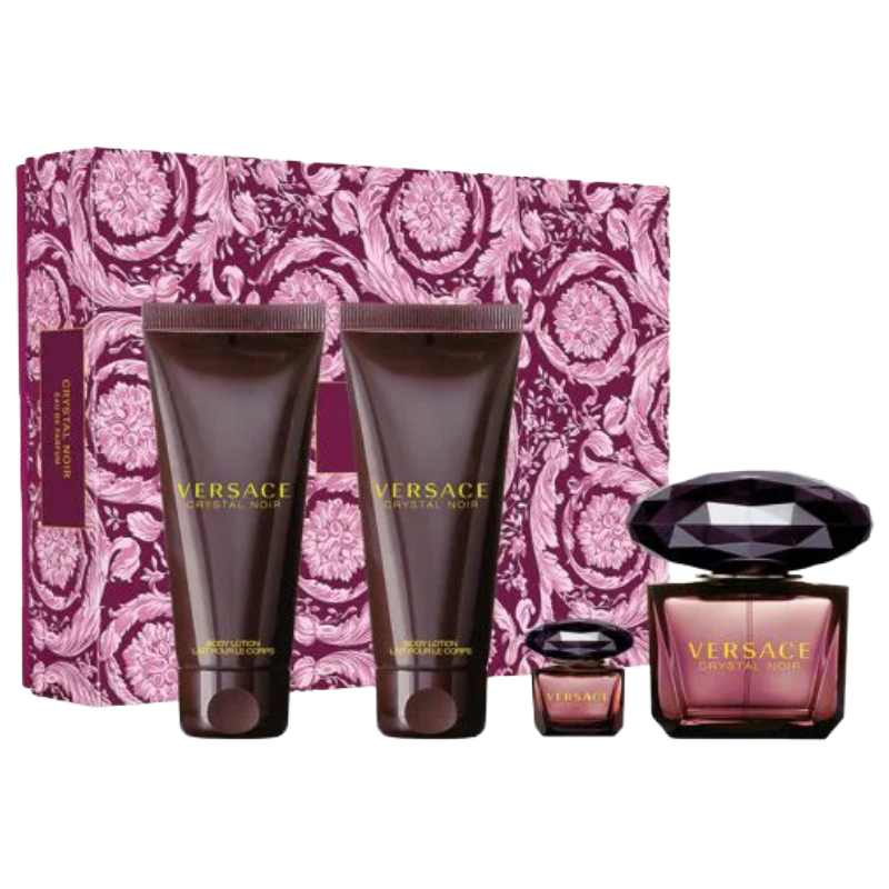 Versace Crystal Noir 90ml Eau De Parfum 4 Piece Gift Set