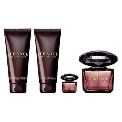 Versace Crystal Noir 90ml Eau De Parfum 4 Piece Gift Set