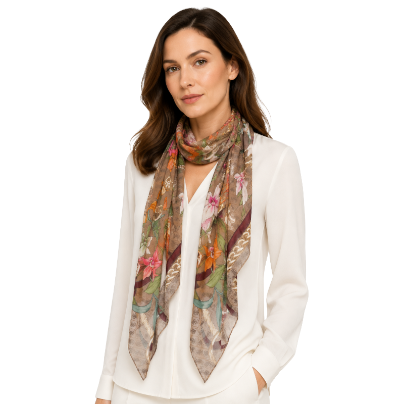 Guess Womens Scarf Brown AW5346POL03