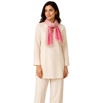 Guess Women's Scarf Apricot Rose/ Pink AW9992VIS03