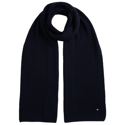 Tommy Hilfiger Men's Pima Cotton Cashmere Scarf Navy AM0AM12847