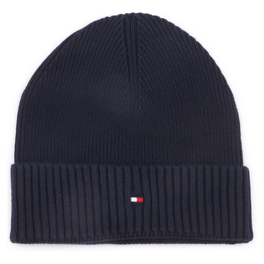 Tommy Hilfiger Men's Pima Cotton Beanie Navy AM0AM12796