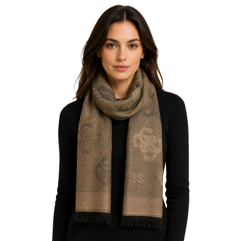 Guess Women's Scarf Gol Brown AW5149POL03