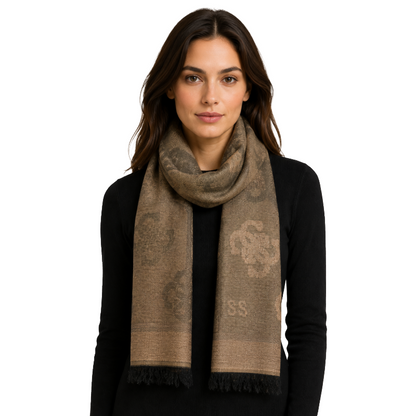 Guess Women's Scarf Gol Brown AW5149POL03