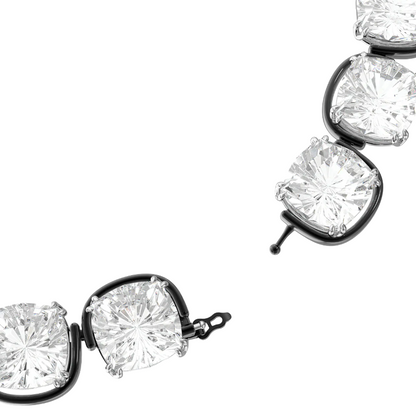 Swarovski Harmonia White Cushion Cut Crystal Choker Necklace 5600942