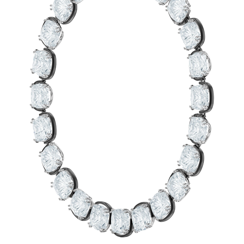 Swarovski Harmonia White Cushion Cut Crystal Choker Necklace 5600942