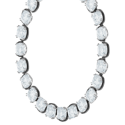 Swarovski Harmonia White Cushion Cut Crystal Choker Necklace 5600942