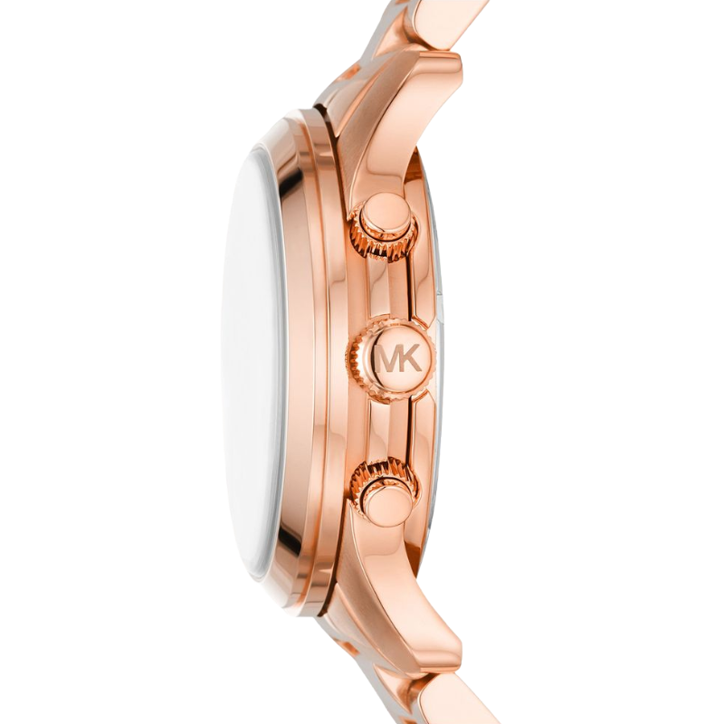 Michael Kors Womens Rose Gold Tone Runway Watch MK7324