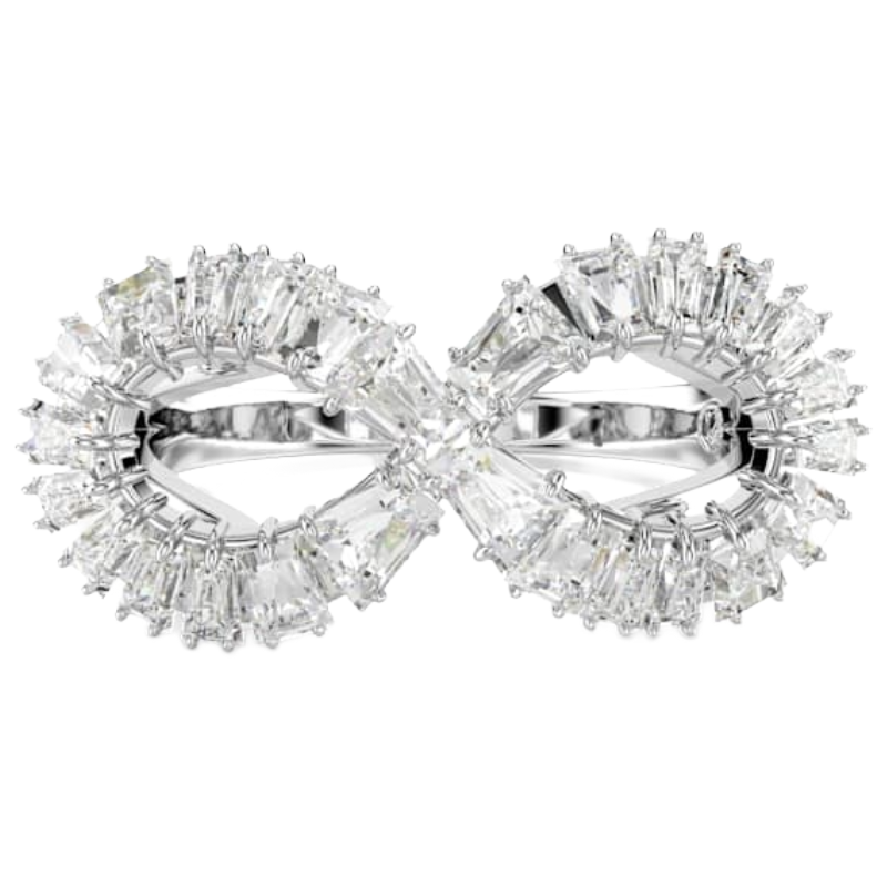 Swarovski Hyperbola Ring Infinity White Crystal Size 52