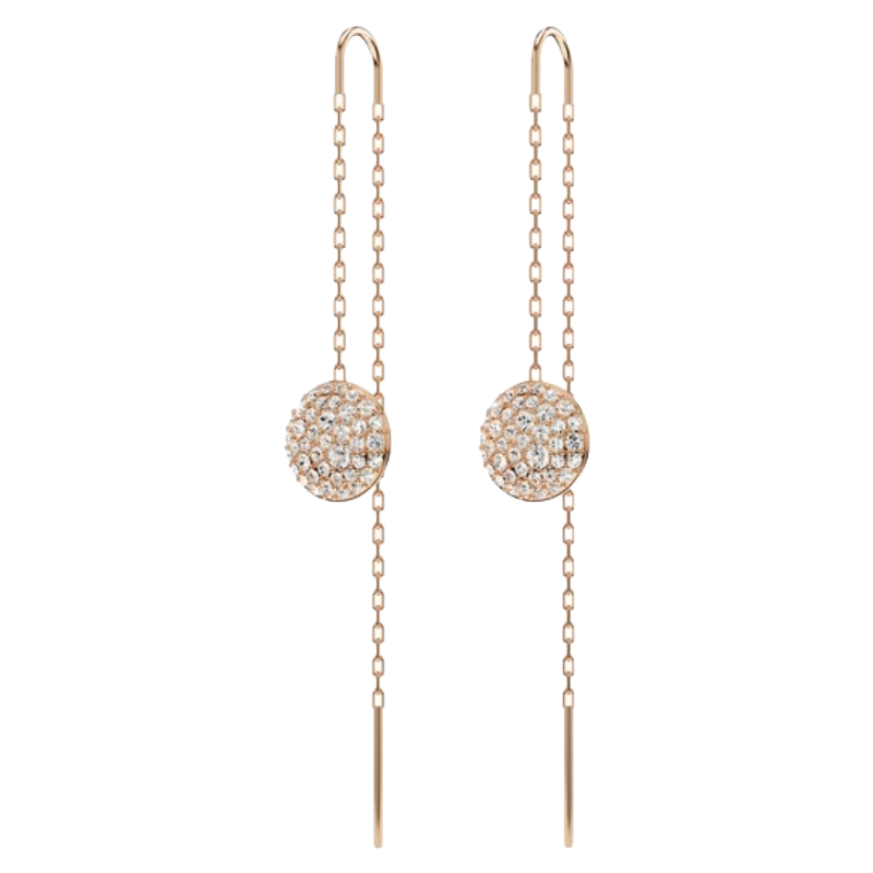 Swarovski Meteora Rose Gold Tone Plated Crystal Drop Earrings 5689427