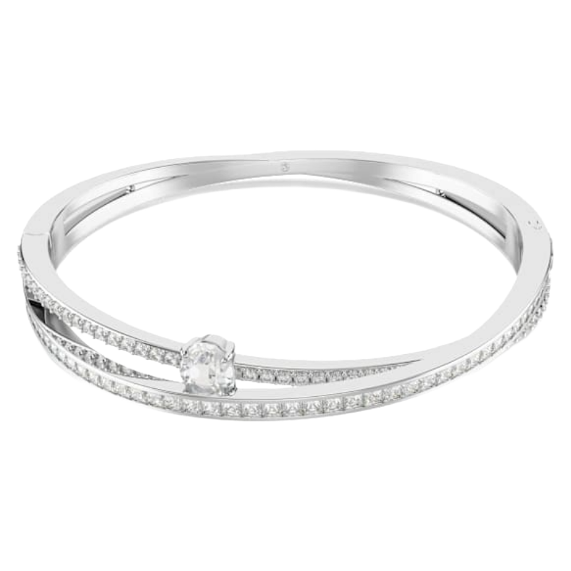 Swarovski Silver Bangle Size M 5691225