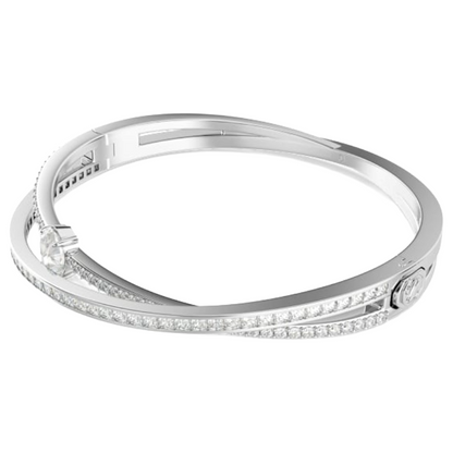 Swarovski Hyperbola Silver Bangle Size S 5691224