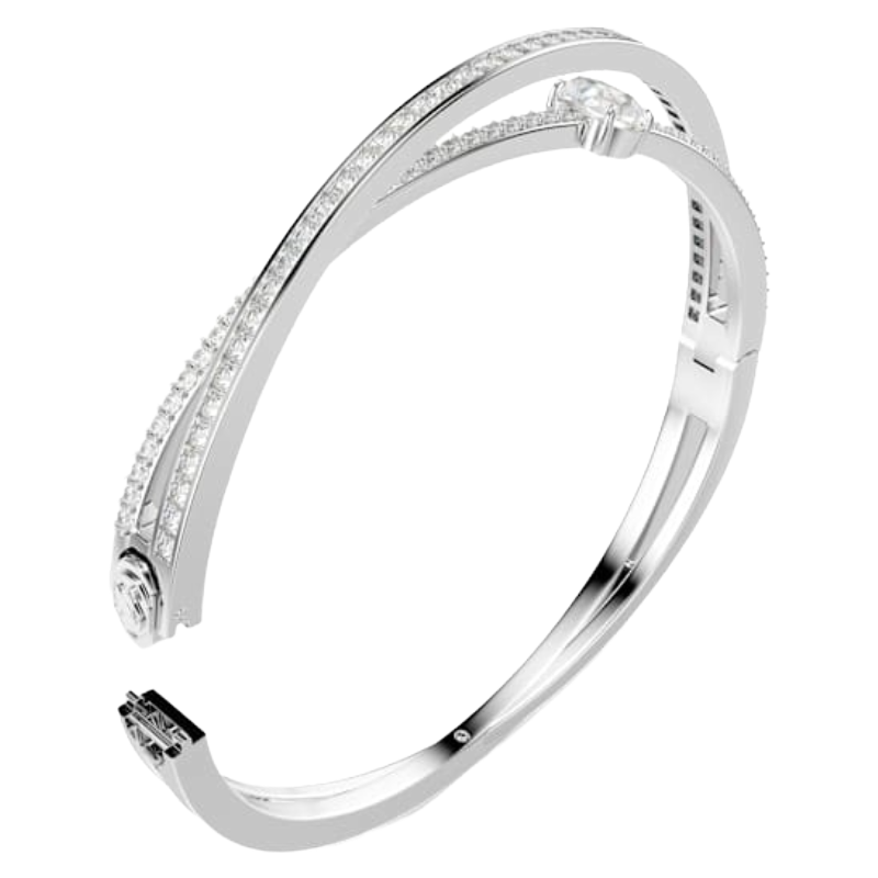 Swarovski Hyperbola Silver Bangle Size S 5691224