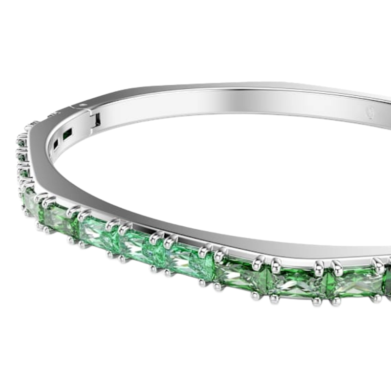 Swarovski Women's Matrix Green Crystal Bangle 5705785