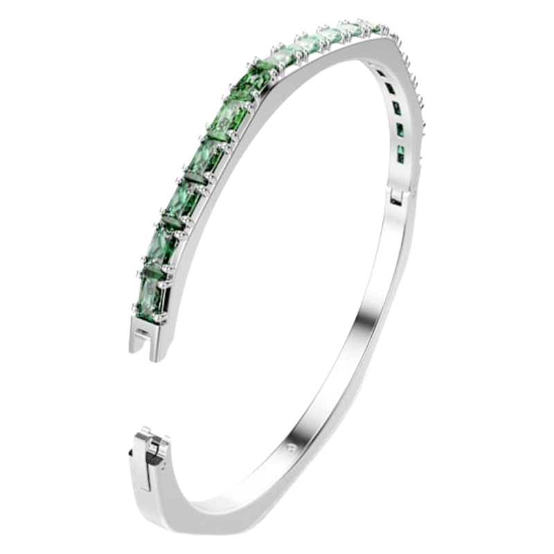 Swarovski Women's Matrix Green Crystal Bangle 5705785
