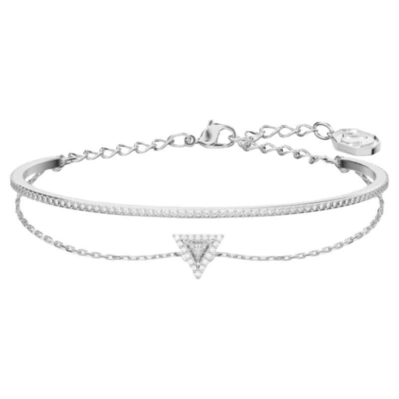 Swarovski Ortyx Triangle Cut White Rhodium Plated Bracelet 5643732