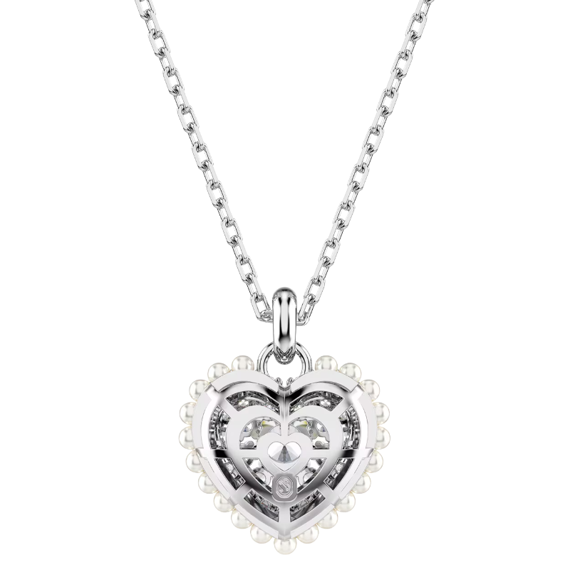 Swarovski Hyperbola White Crystal Heart Pendant 5689676