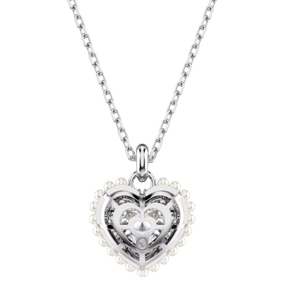 Swarovski Hyperbola White Crystal Heart Pendant 5689676