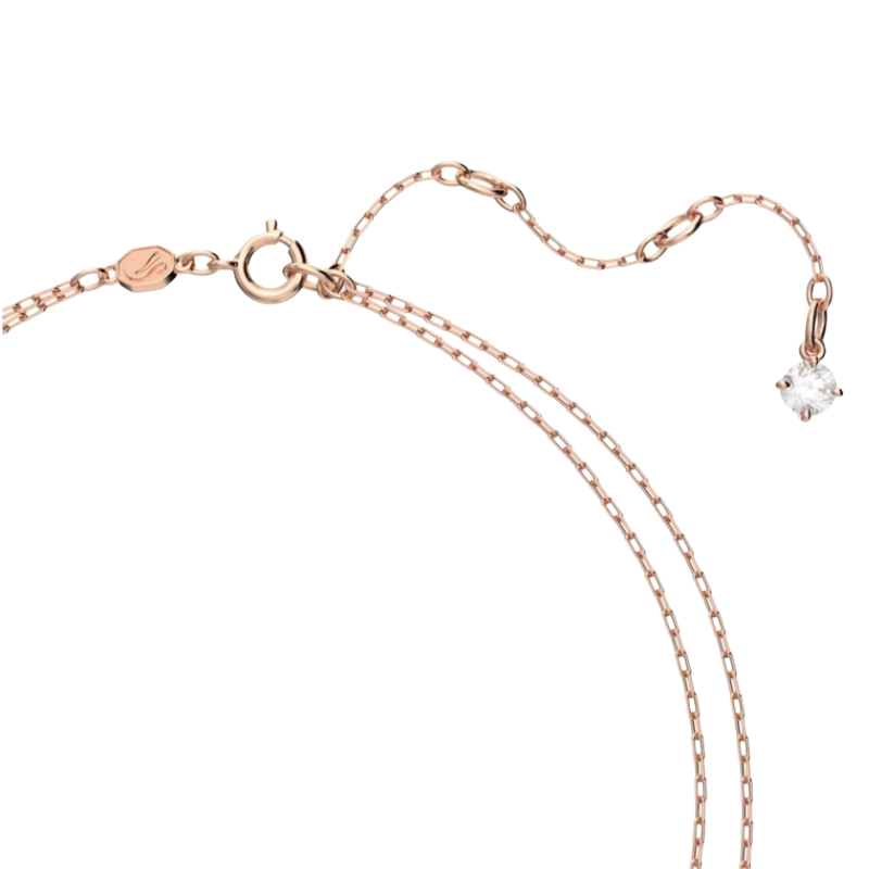 Swarovski Millenia Layered Rose Gold Necklace Octagon Cut