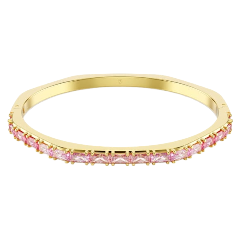 Swarovski Matrix Bangle Pink, 18K Gold Finish Size M 5705791