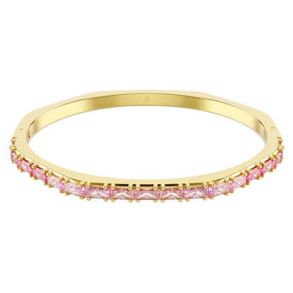 Swarovski Matrix Bangle Pink, 18K Gold Finish Size M 5705791