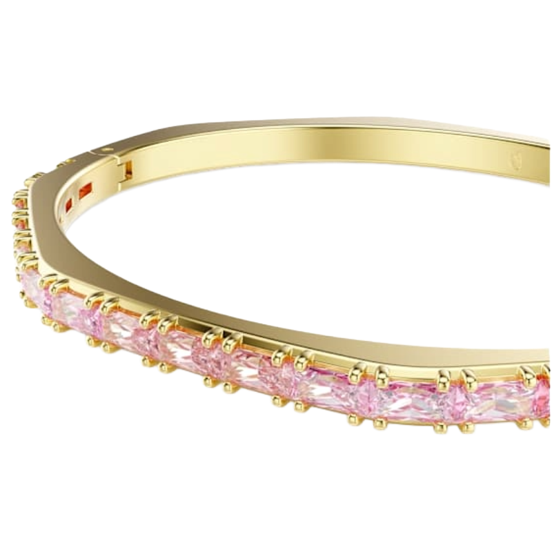 Swarovski Matrix Bangle Pink, 18K Gold Finish Size M 5705791