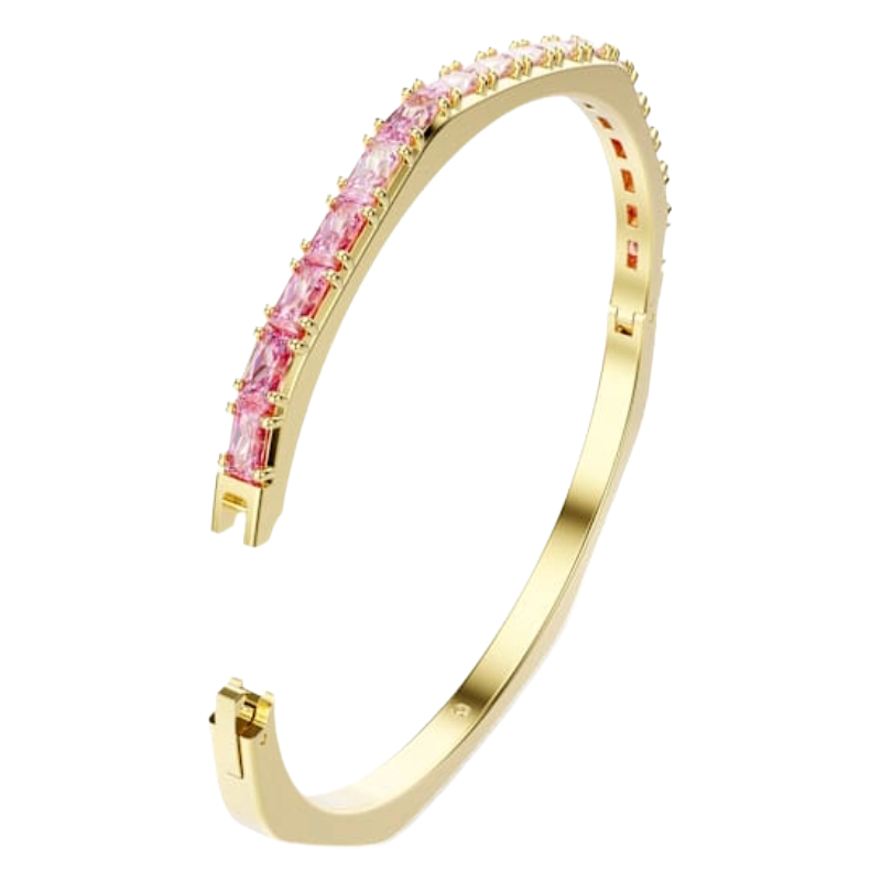 Swarovski Matrix Bangle Pink, 18K Gold Finish Size M 5705791