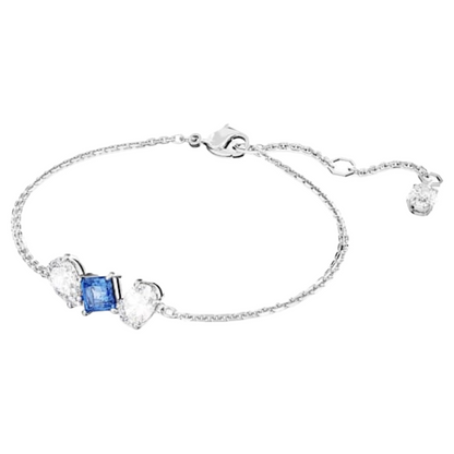 Swarovski Silver & Blue Mesmera Bracelet Rhodium Plated 5673569