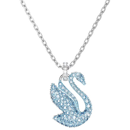 Swarovski Iconic Swan LD NI Blue Crystal Necklace 5673573