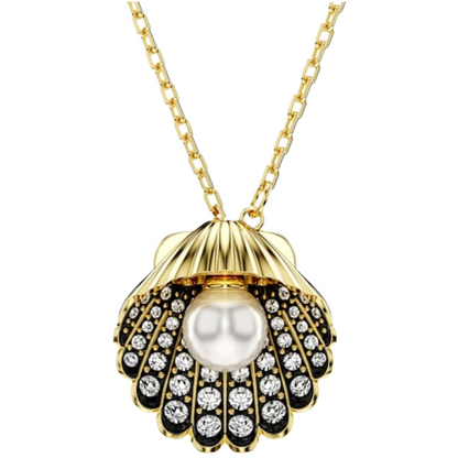 Swarovski Gold Shell Necklace 18K Gold Finish 5689675