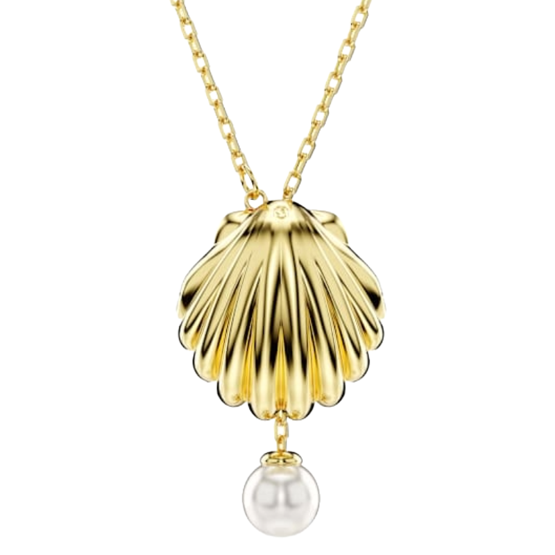 Swarovski Gold Shell Necklace 18K Gold Finish 5689675