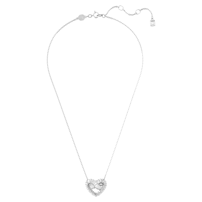 Swarovski Matrix Rhodium Plated Woven Heart Necklace 5689705
