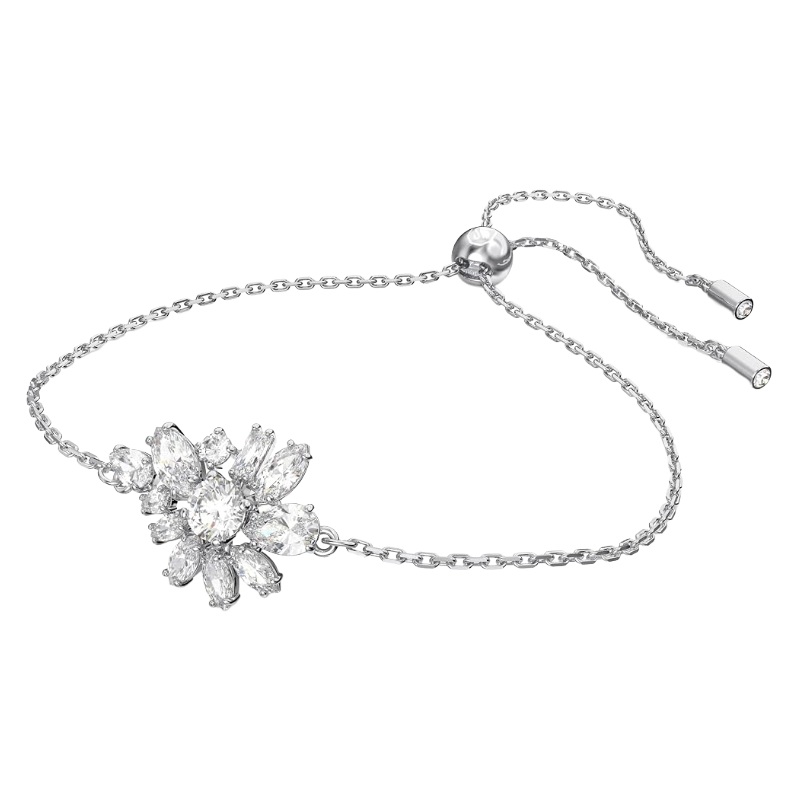 Swarovski Gemma Crystal Flower White Rhodium Bracelet 5648979