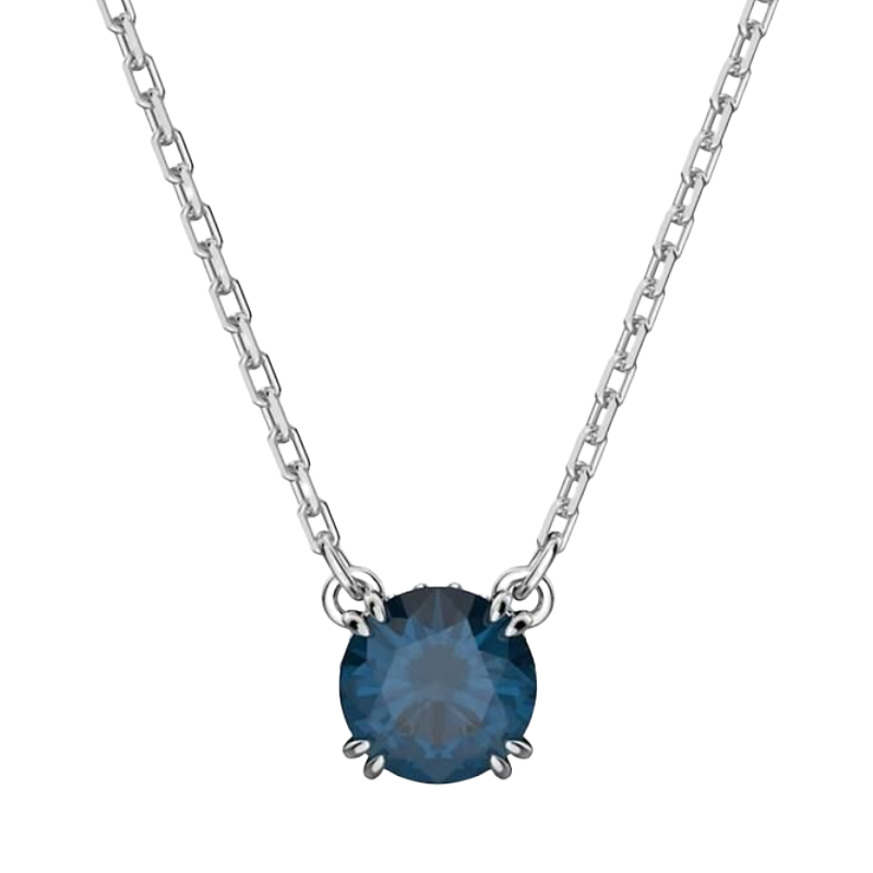Swarovski Constella Necklace Blue Rhodium Plated 5639754